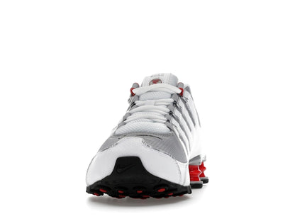 Nike Shox NZ White Red Metallic Silver