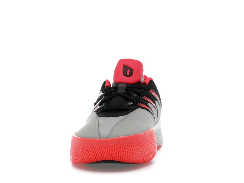adidas Dame Certified 3 Core Black Lucid Red Grey Two
