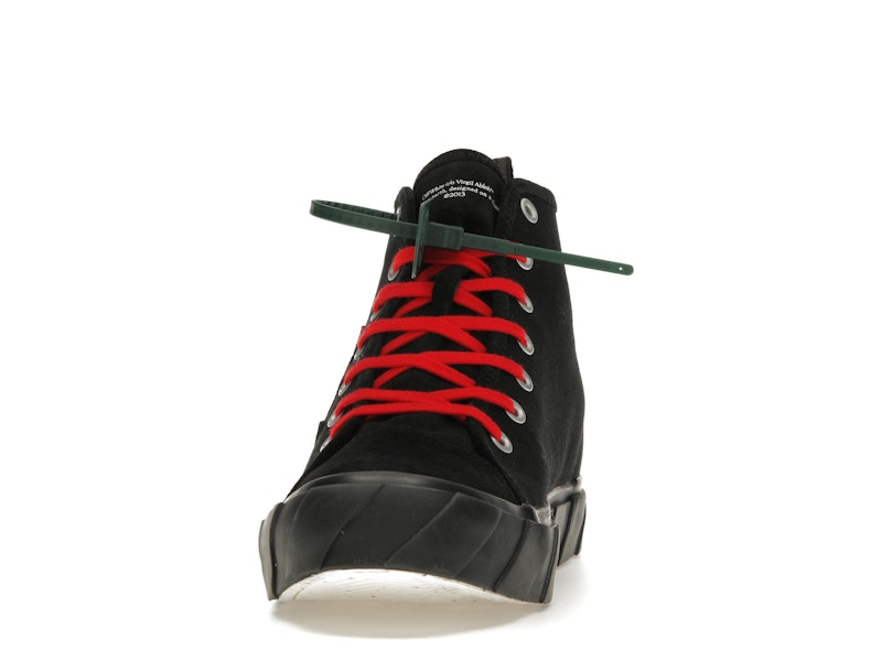 OFF-WHITE Vulcanized Hi Canvas Black Red