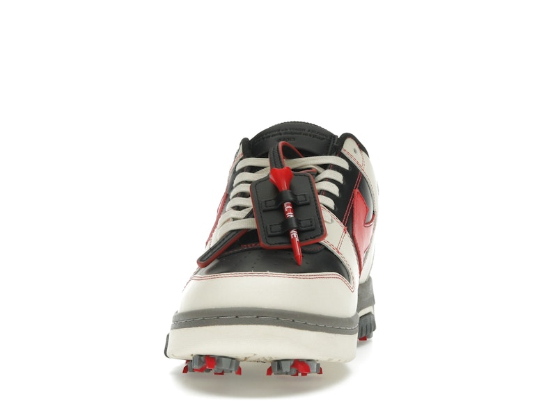 OFF-WHITE Out Of Office OOO Low Tops Golf Paris Hilinski Red Black