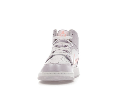 Jordan 1 Mid SE Barely Grape Iridescent Swoosh (GS)