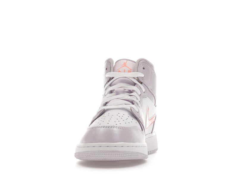 Jordan 1 Mid SE Barely Grape Iridescent Swoosh (GS)