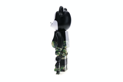 Bearbrick BAPE Mickey Mouse 100% & 400% Set Black/Green Camo