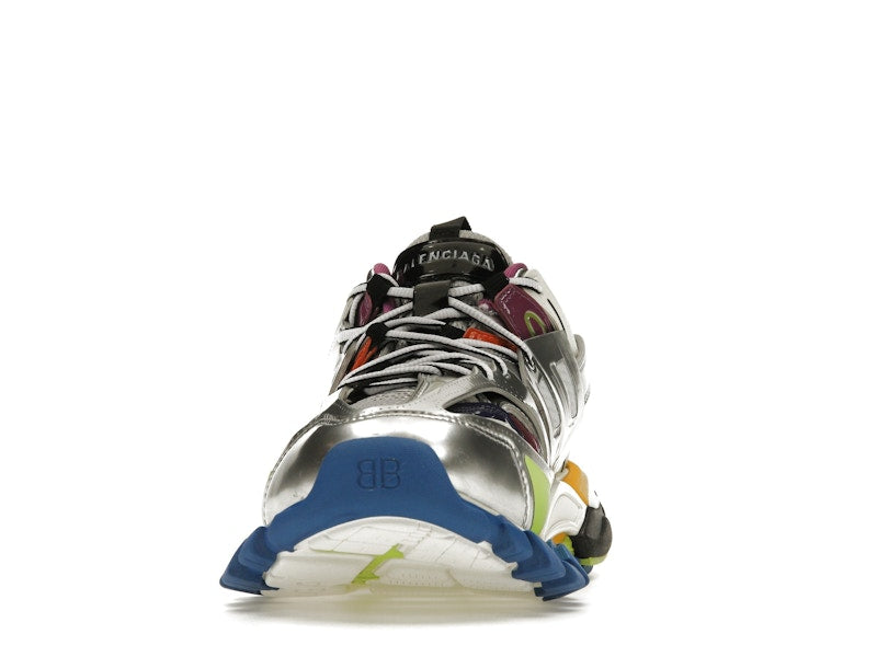 Balenciaga Track Leather Free White Silver Multi