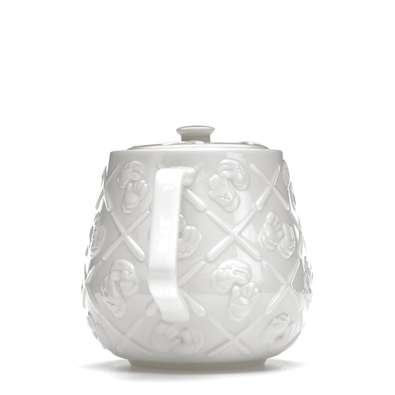 KAWS Ceramic Teapot White