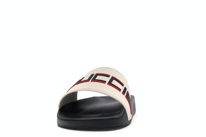 Gucci Stripe Slide White