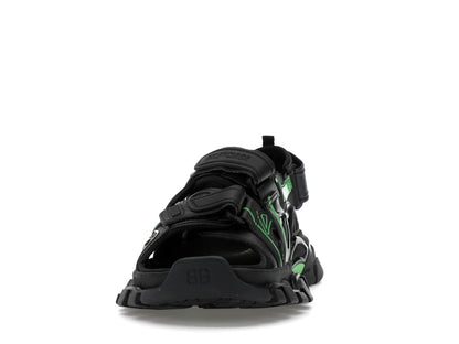 Balenciaga Track Sandal Black/Fluo Green