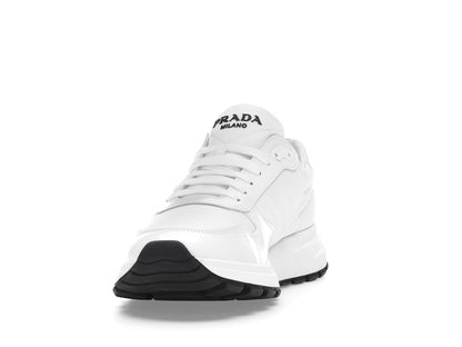 Prada PRAX 01 Sneakers Re-Nylon Brushed Leather White Black