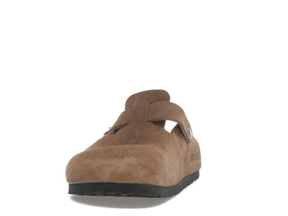 Birkenstock Boston Soft Footbed Suede Dark Tea Tonal