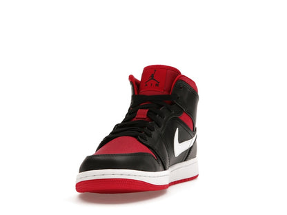 Jordan 1 Mid Black Gym Red White