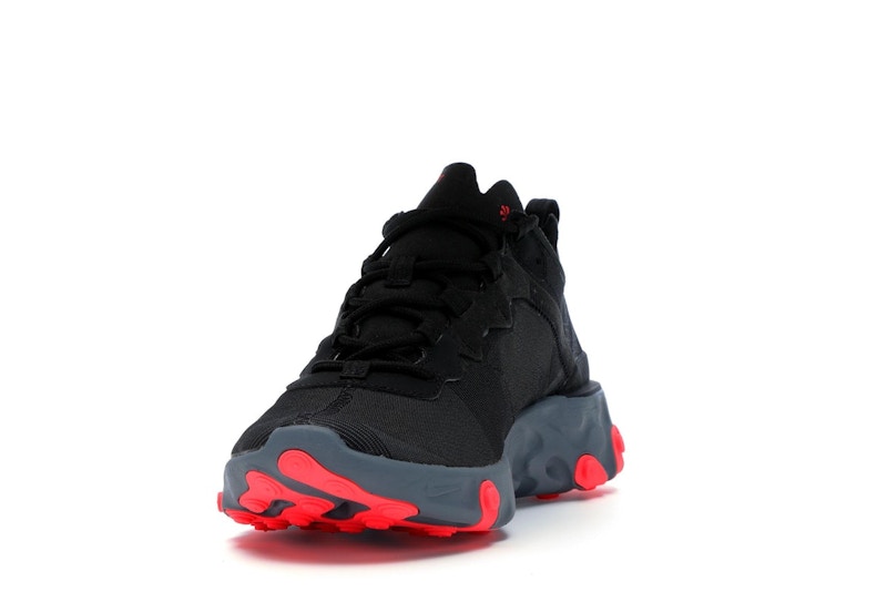 Nike React Element 55 Black Solar Red