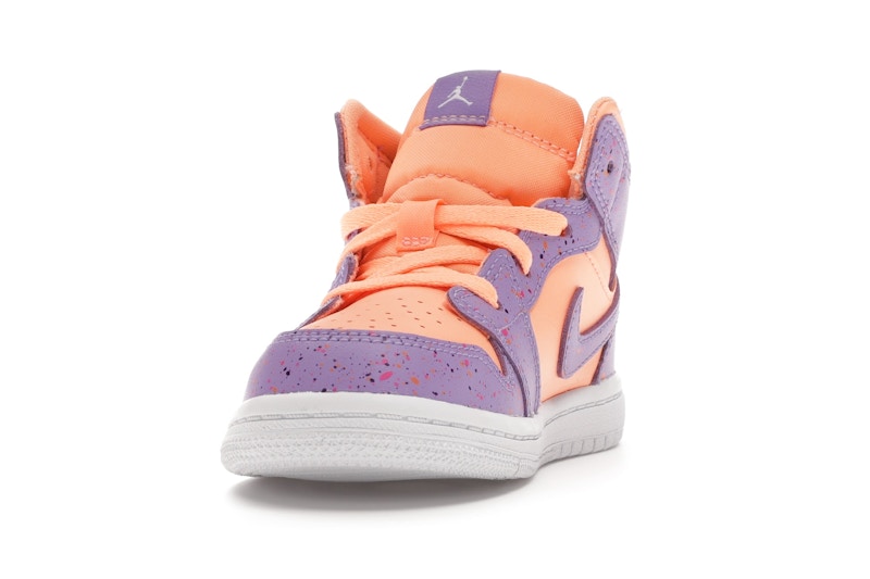 Jordan 1 Mid Paint Splatter Orange Purple (TD)