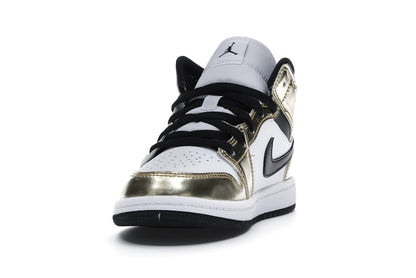 Jordan 1 Mid Metallic Gold Black White (PS)