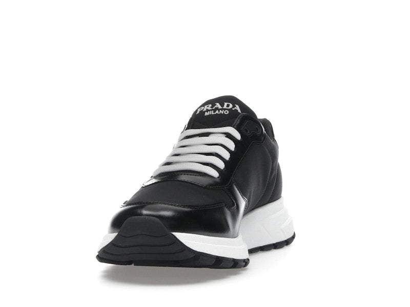 Prada PRAX 01 Sneakers Re-Nylon Brushed Leather Black White