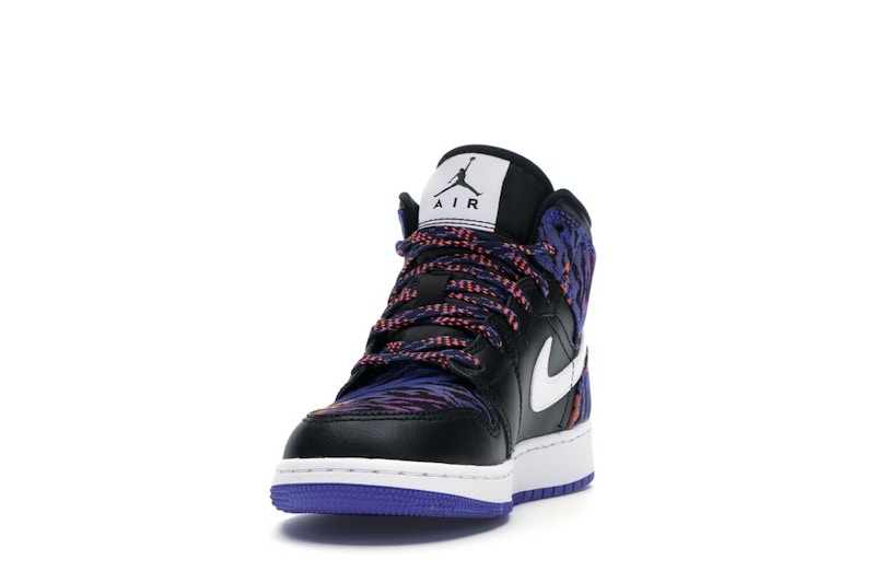 Jordan 1 Mid Multi-Color Tiger Stripe (GS)
