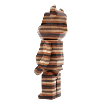 Bearbrick Karimoku Fragment Polygon-Horizon 400% Wood