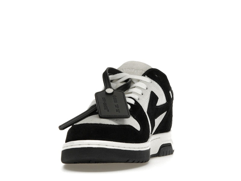 OFF-WHITE Out Of Office OOO Low Tops White Black Suede