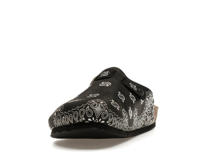 Bravest Studios Suede Paisley Clogs Black