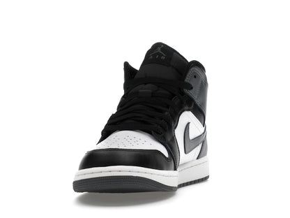 Jordan 1 Mid Black White Iron Grey