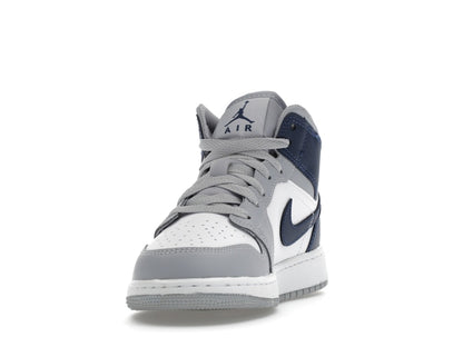 Jordan 1 Mid Wolf Grey Midnight Navy (GS)