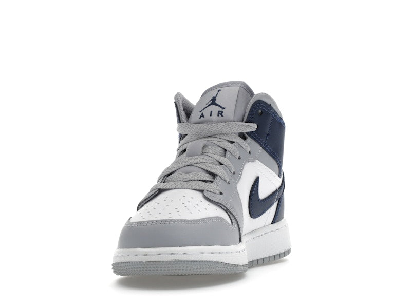 Jordan 1 Mid Wolf Grey Midnight Navy (GS)