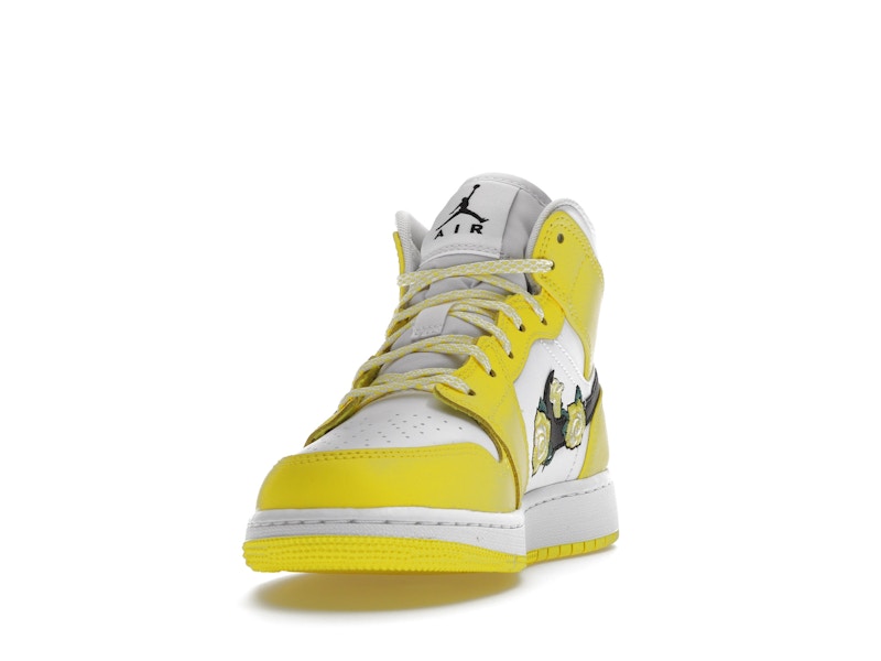 Jordan 1 Mid Dynamic Yellow Floral (GS)