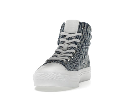Givenchy City High Top In 4G Denim Blue White