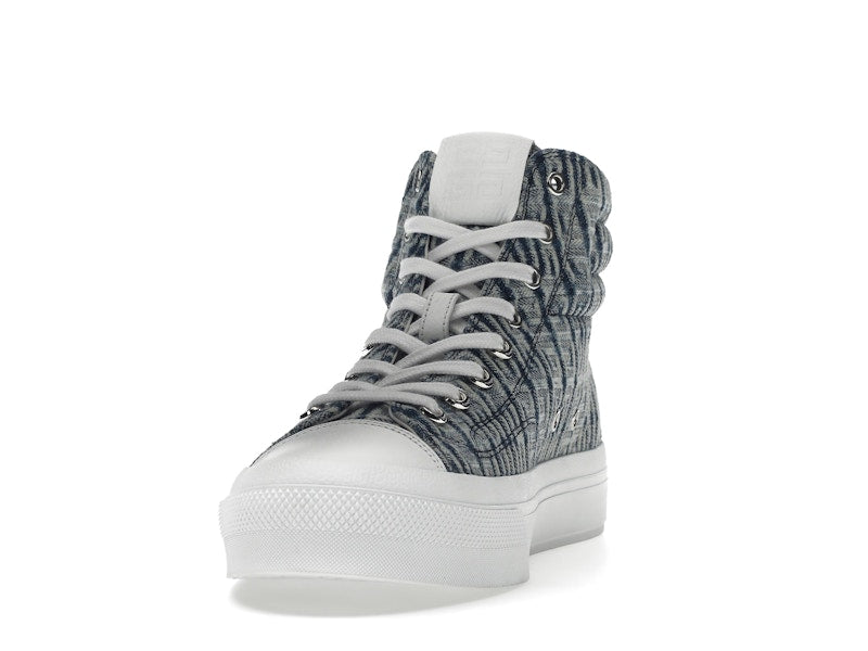 Givenchy City High Top In 4G Denim Blue White