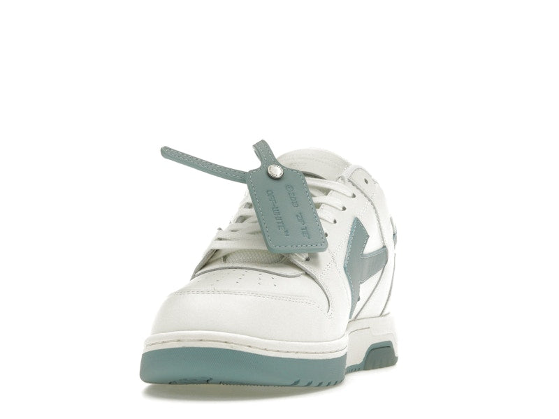 OFF-WHITE Out Of Office OOO Low Tops White Celadon