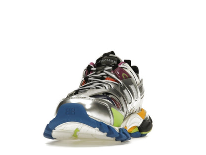 Balenciaga Track Leather Free White Silver Multi