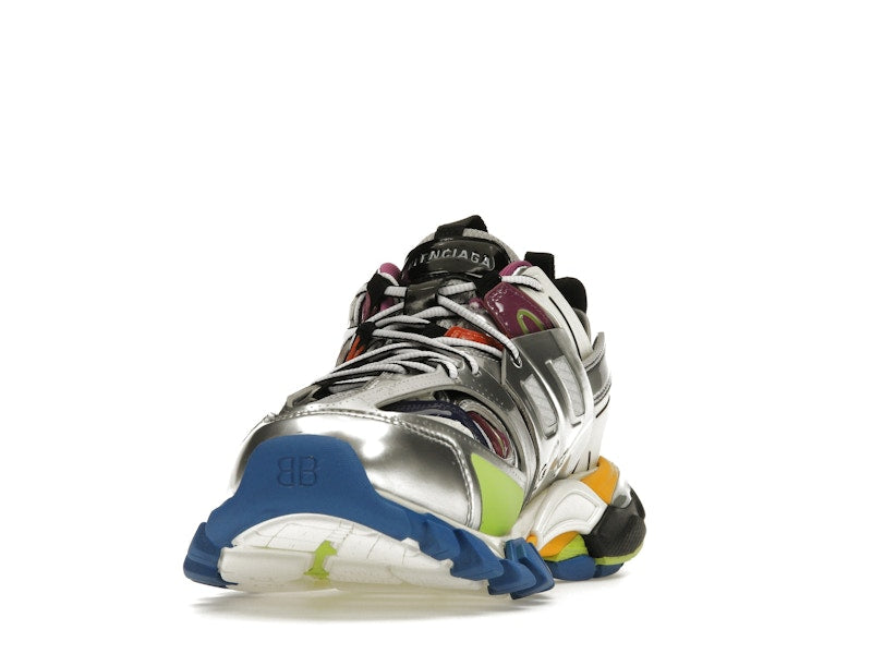 Balenciaga Track Leather Free White Silver Multi