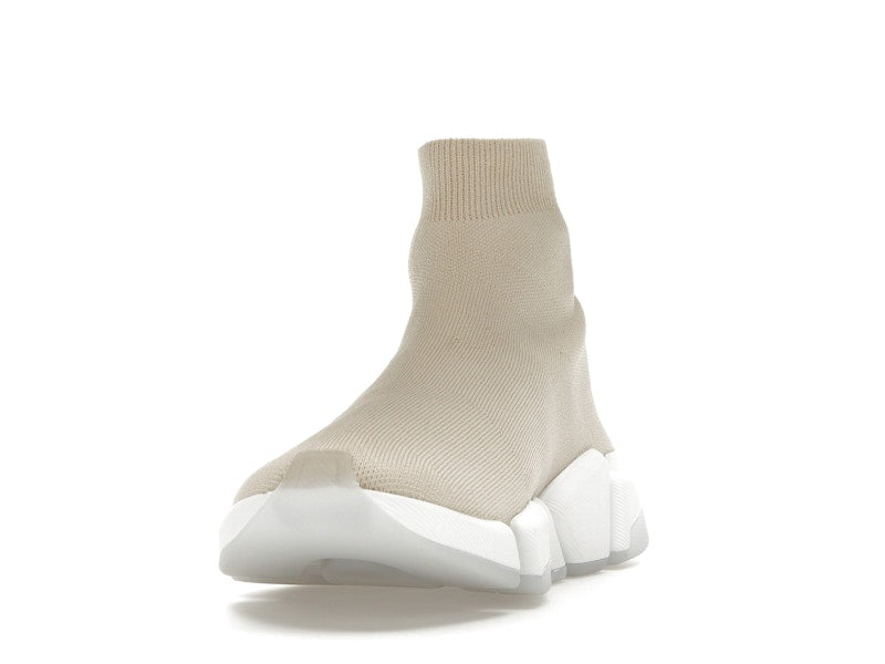 Balenciaga Speed 2.0 Recycled Sole Transparent Sole Beige