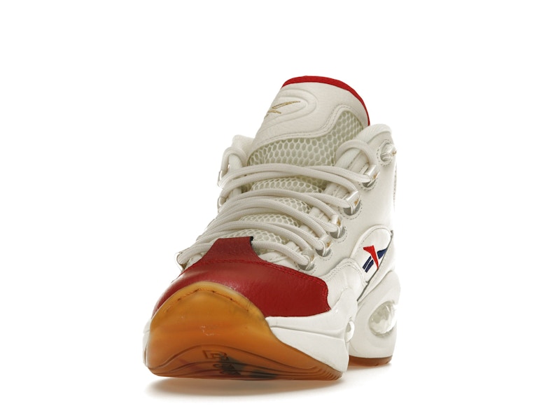 Reebok Question Mid White Red Blue
