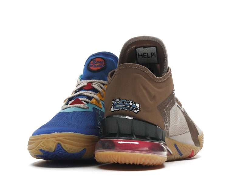 Nike LeBron 18 Low Wile E. vs Roadrunner Space Jam