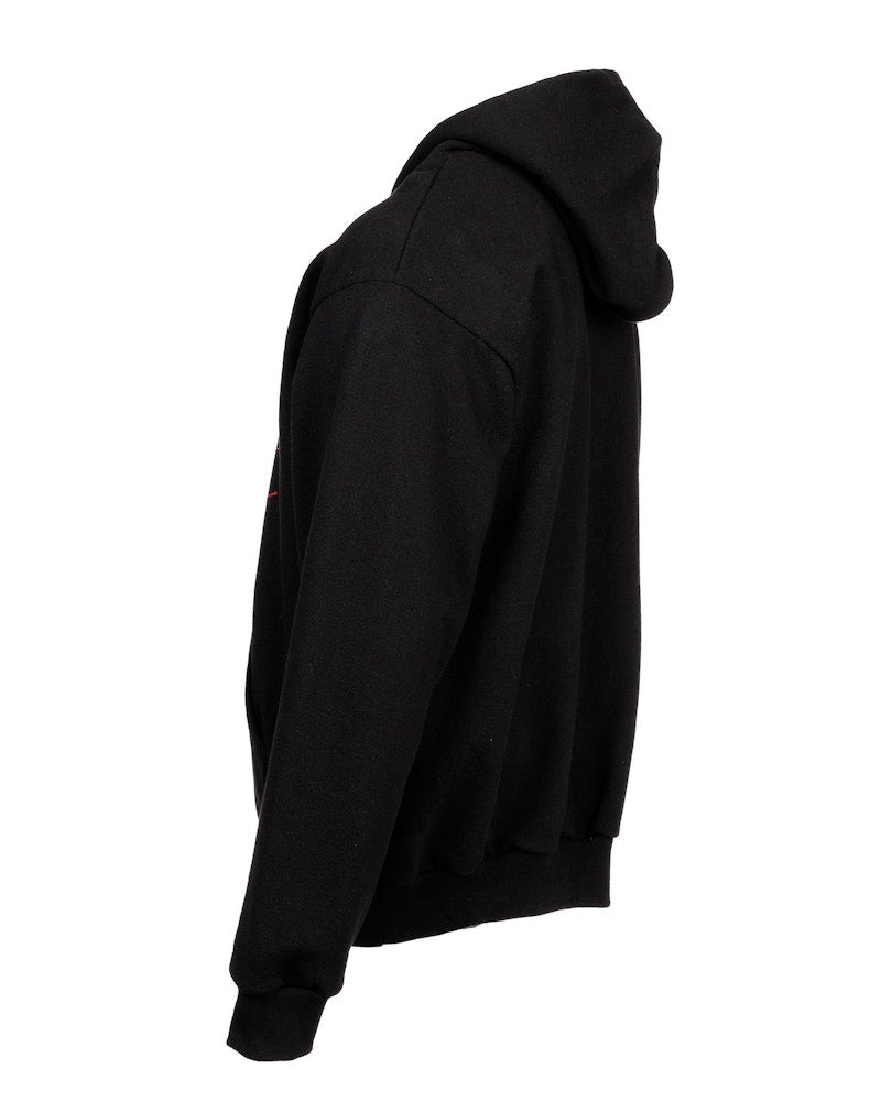 Sp5der OG Rhinestone Logo Hoodie Black