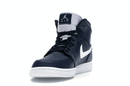 Jordan 1 Retro Mid Obsidian White