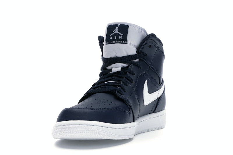 Jordan 1 Retro Mid Obsidian White