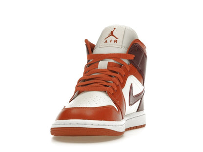 Jordan 1 Mid Dusty Peach Night Maroon (Women's)