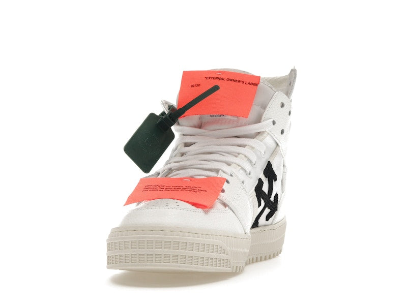 OFF-WHITE Off Court 3.0 Leather White White Orange (Bold Medial Logo)
