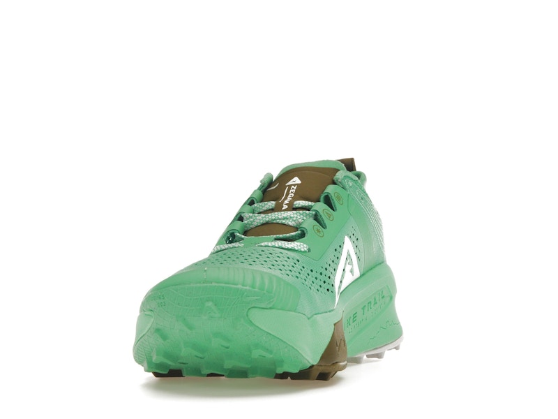 Nike ZoomX Zegama Trail Spring Green Olive Flak Black White