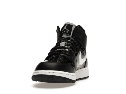 Jordan 1 Mid Black Speckle (GS)