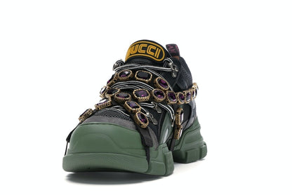 Gucci Flashtrek SEGA Green Removable Crystal