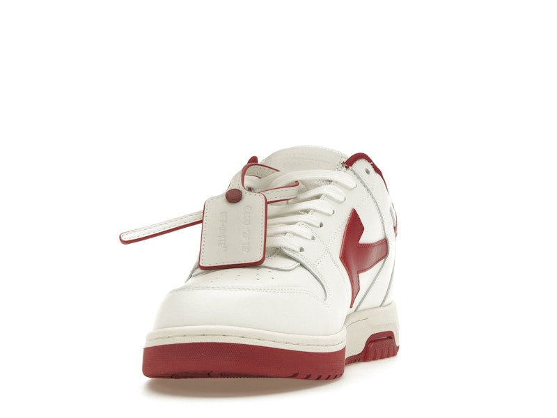 OFF-WHITE Out Of Office OOO Low Tops White Red White Tag
