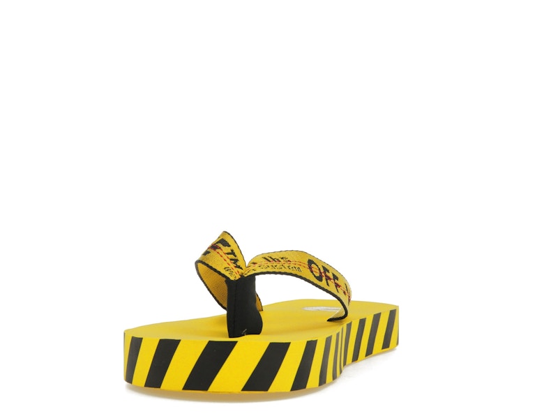 OFF-WHITE Industrial Flip Flops Yellow SS21
