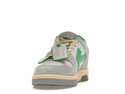 OFF-WHITE Out Of Office OOO Low Tops Light Grey Green