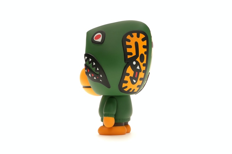 BAPE Baby Milo Shark Hoodie Vinyl Toy Green
