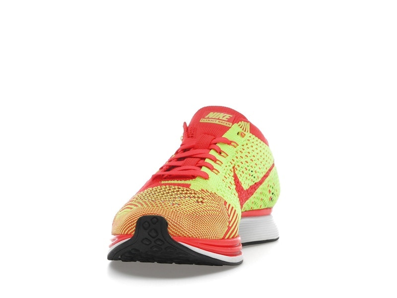 Nike Flyknit Racer Bright Crimson Volt