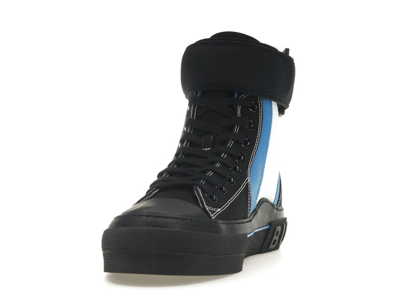 Burberry Sub High-Top Laced-Up Trainer Black Blue White