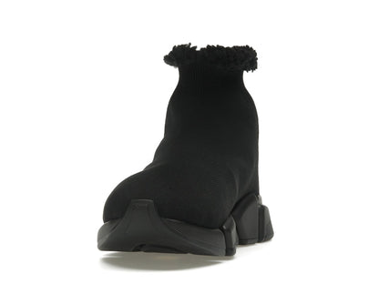 Balenciaga Speed 2.0 Recycled Fake Fur Black (Women's)
