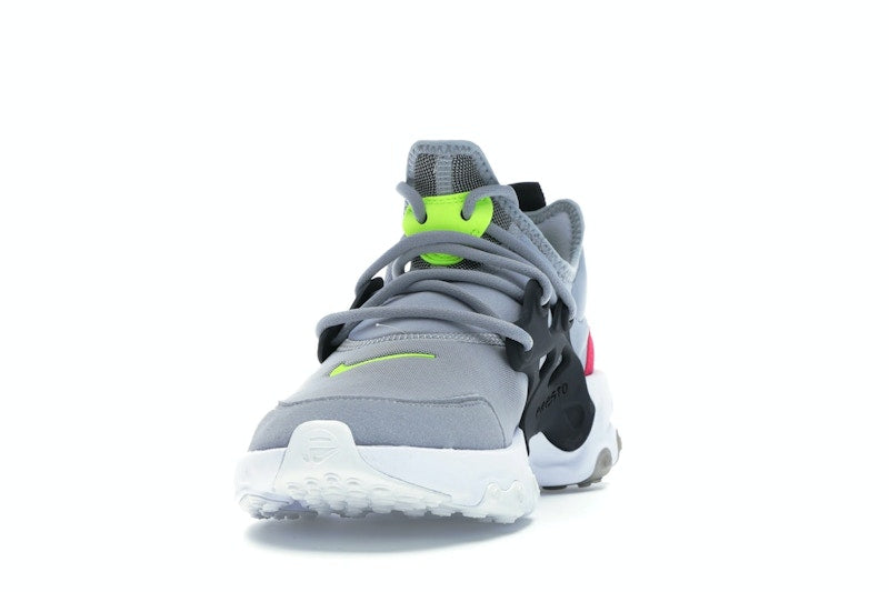 Nike React Presto Wolf Grey Black Rush Pink Volt (GS)